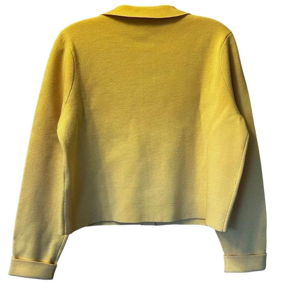 Sezane Yellow Cardigan Sweater - Picture 6 of 10